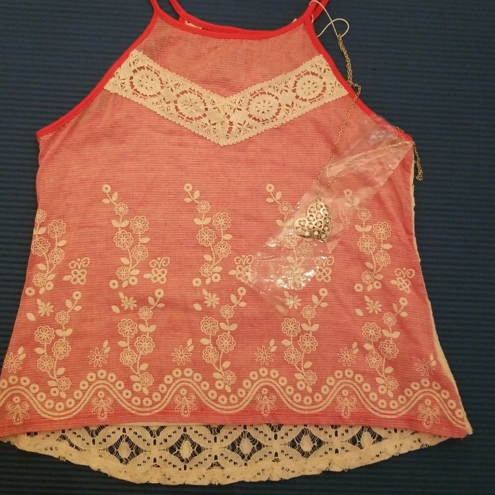 Beautees lace top Girls L (14)